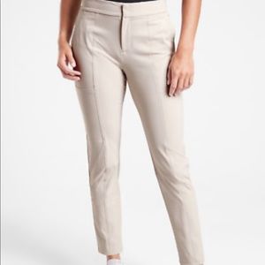 Athleta Wander Stash Skinny Pants tan/grey